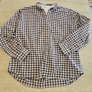 Columbia 100% Cotton Plaid Flannel Button Front Shirt Men's XXL